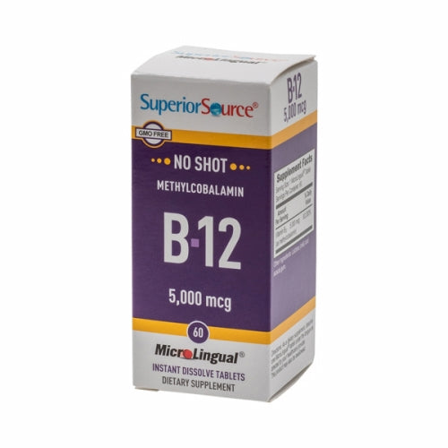 No Shot Methylcobalamin B-12 60 Tabs By Superior Source