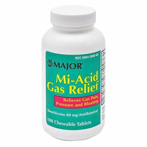 Mi-Acid Gas Relief 100 Chews By Major Pharmaceuticals