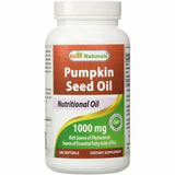 Pumpkin Seed Oil 180 Softgels By Best Naturals