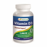 Best Naturals, Vitamin D 3, 5000 IU, 360 Softgels