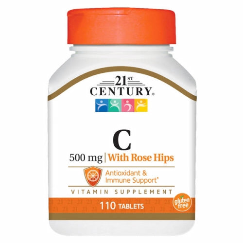 Vitamin C Rose Hips 110 Tabs By 21st Century