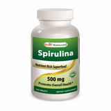 Best Naturals, Spirulina, 500 mg, 500 Tabs
