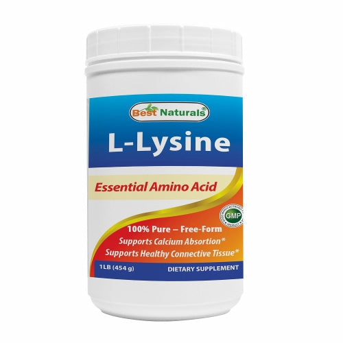 L-Lysine Powder 1 lb By Best Naturals