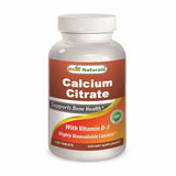 Calcium Citrate with Vitamin D3 120 Tabs By Best Naturals