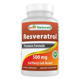 Best Naturals, Resveratrol, 500 mg, 60 Caps