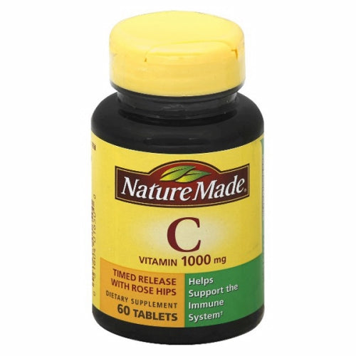 Nature Made, Vitamin C with Rose Hips, 1000mg, 60 Tabs