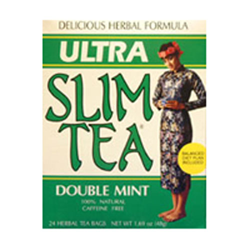 Ultra Slim Tea Double Mint 24 Bags By Hobe Labs