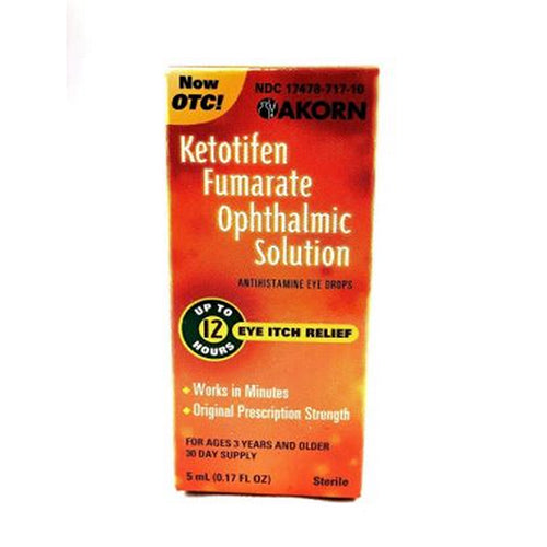 Ketotifen Fumarate Ophthalmic Soluiton 5 ml By Zaditor