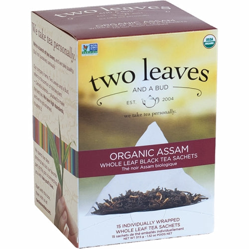 Organic Assam Breakfast Tea 15 Bags By Two Leaves And A Bud