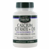 Calcium Citrate +D3 60 Tabs By Windmill Health