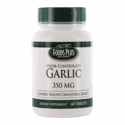 Food Plus, Odor-Controlled Garlic, 350mg, 60 Tabs