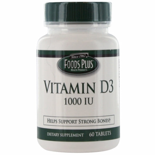 Vitamin D3 60 Tabs By Food Plus