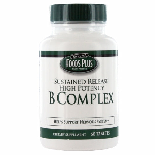 Vitamin B Complex Sustained Release 60 Tabs By Food Plus