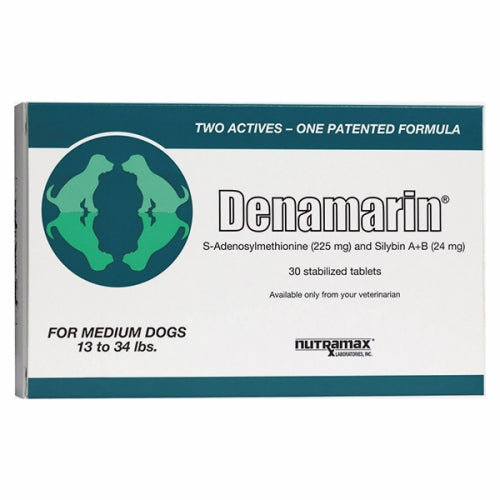 Nutramax, Denamarin for Medium Dogs, 225 mg, Upto 13 to 34 lbs 30 Stabilized Tabs