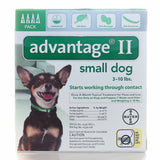 Advantage II, Small Dog   3-10 Lb, 4 Count