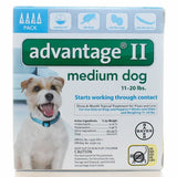 Medium Dog  11-20 Lb 4 Count By Advantage II