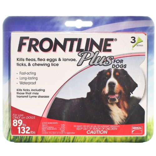 Frontline Plus for Dogs Over 89 to 132 lbs 3 Count By Frontline Plus