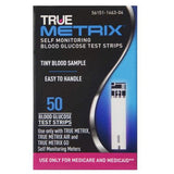True Metrix, Blood Glucose Test Strips, 50 Count