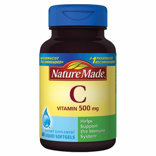 Nature Made, Vitamin C, 500mg, 60 Soft gels