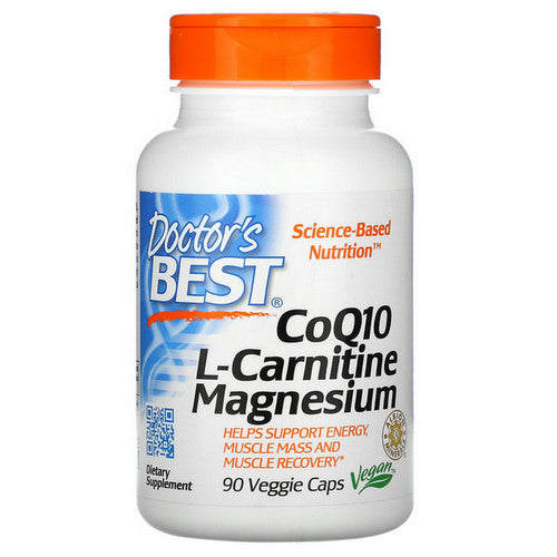 Doctors Best, CoQ 10 L-Carnitine Magnesium, 90 Veg Caps