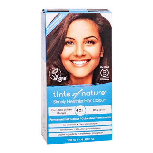Tints of Nature, Permanent Hair Color, 4CH Rich Chocolate Brown 4.4 Oz