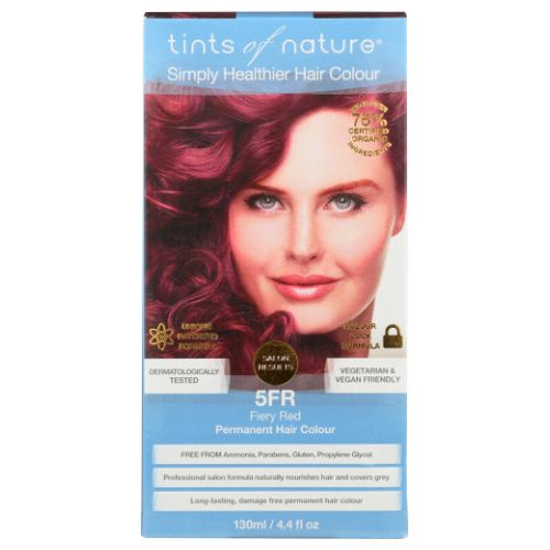 Permanent Hair Color 5FR Fiery Red 4.4 Oz By Tints of Nature