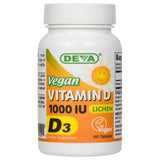 Deva Vegan Vitamins, Vegan Vitamin D3, 1000 IU, 90 Veg Tabs