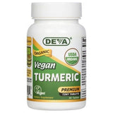Deva Vegan Vitamins, Organic Vegan Turmeric, 90 Veg Tabs