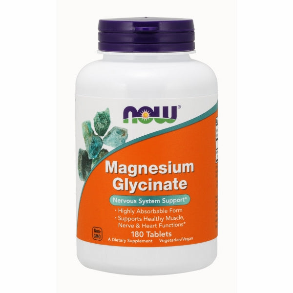 Now Foods Magnesium Glycinate - 180 Tablets
