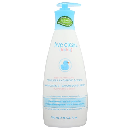 Shampoo Wash Tearless Gentle Moisture 25 Oz By Live Clean