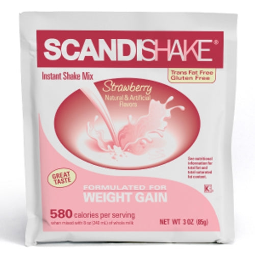 Scandishake Strawberry 4 Packets By Allergan