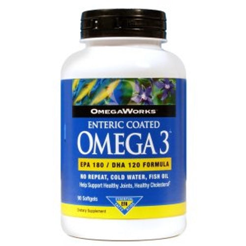 Omega 3 Enteric-Coated 90 Caps By OmegaWorks