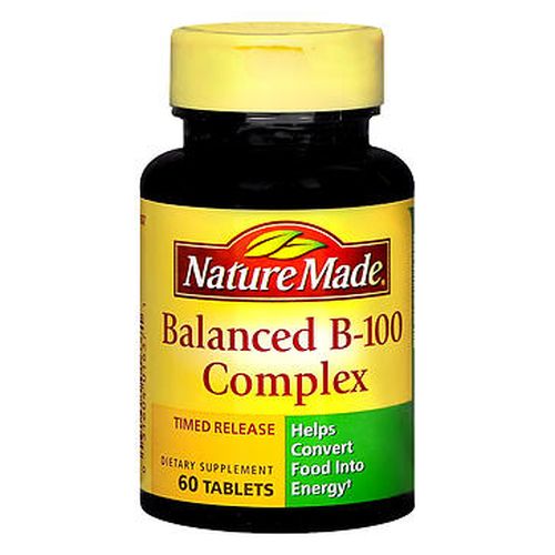 Nature Made, Nature Made Balanced Vitamin B-100 Complex Tablets, 60 Tabs