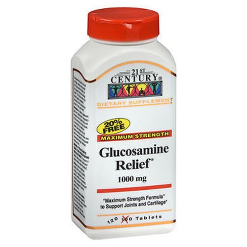 21st Century, 21st Century Glucosamine Relief Tablets Maximum Strength, 120 Tabs