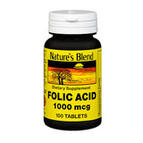 Nature's Blend, Nature's Blend Folic Acid, 1000 mcg, 100 Tabs