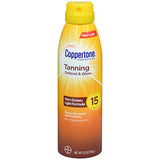 Coppertone Tanning Defend & Glow Sunscreen Spray SPF 15 5.5 Oz By Coppertone