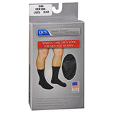 Scott Specialties, Qcs Diabetic Care Crew Socks For Men And Women Black Medium, 1 Each