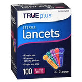Trueplus, Trueplus Sterile Lancets 33 Gauge, Count of 100