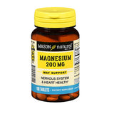 Mason, Mason Natural Magnesium Tablets, 100 Tabs
