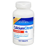 21st Century, 21st Century Calcium Citrate Maximum + D3 Tablets, 120 Tabs