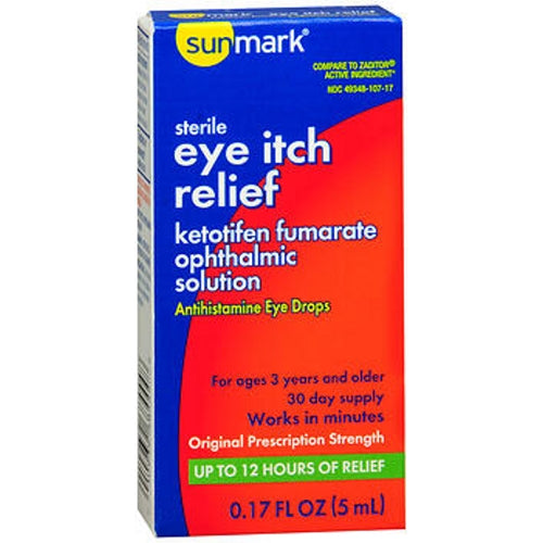 Sunmark Eye Itch Relief Antihistamine Eye Drops 5 Oz By Sunmark