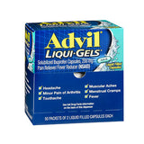 Advil, Advil Ibuprofen Liqui-Gels, 200 mg, 50 packets of 2 liquid filled caps