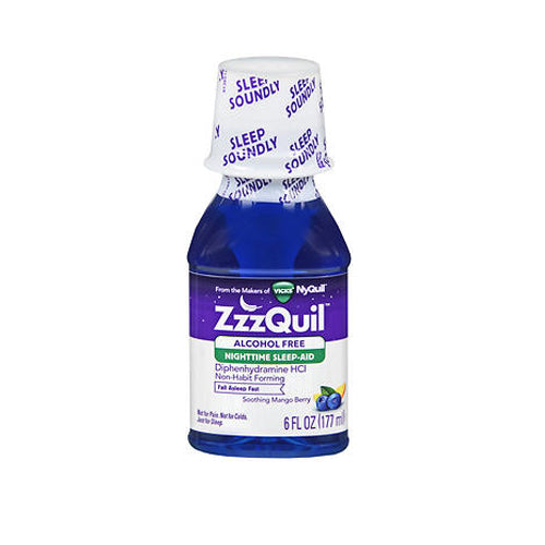 Zzzquil, Zzzquil Nighttime Sleep-Aid Liquid Alcohol Free Soothing Mango Berry, 6 Oz
