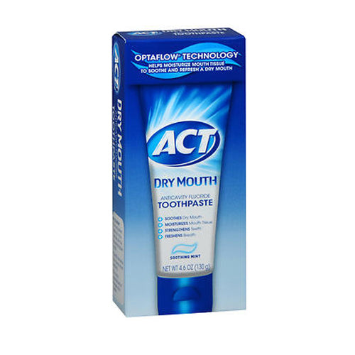 Act, Act Dry Mouth Anti Cavity Tooth Paste, 4.6 Oz