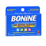 Bonine, Bonine Motion Sickness Chewable Tablets Raspberry Flavored, 16 Tabs