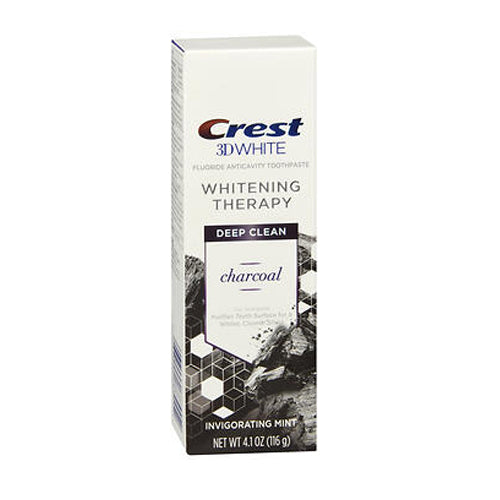Crest, Crest 3D White Whitening Therapy Fluoride Anticavity Toothpaste Deep Clean Invigorating Mint, 4.1 Oz