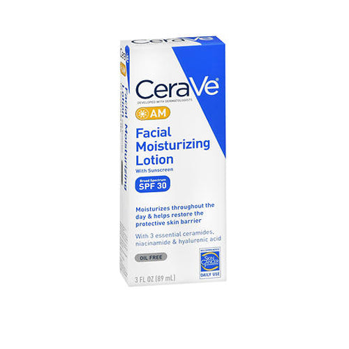 Cerave, CeraVe Facial Moisturizing Lotion AM SPF 30, 3 Oz