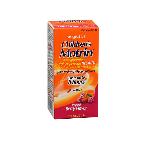 Motrin, Motrin Children's Ibuprofen Pain Reliever - Fever Reducer Oral Suspension, 1 Oz