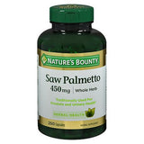 Nature's Bounty, Nature's Bounty Saw Palmetto Capsules, 450 mg, 250 Capsules