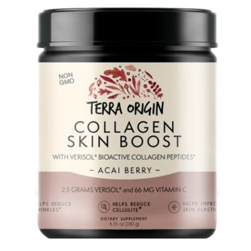 Terra Origin, Collagen Boost Powder Acai Berry, 6.35 Oz